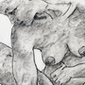 Gunter Langer - Kneeing Nude