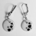 ear rings - Black-White 35,-